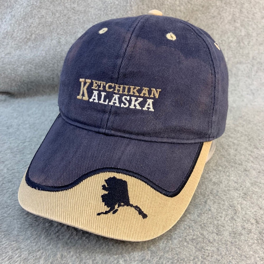 Ketchikan Alaska Mens Blue Unbranded Baseball Hat Embroidered Souvenir OSFM